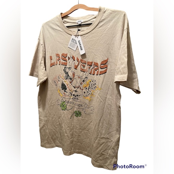 NWT Garage Las Vegas Oversized Graphic Tee 🎲 🎰 🍸♠️ - Picture 2 of 5